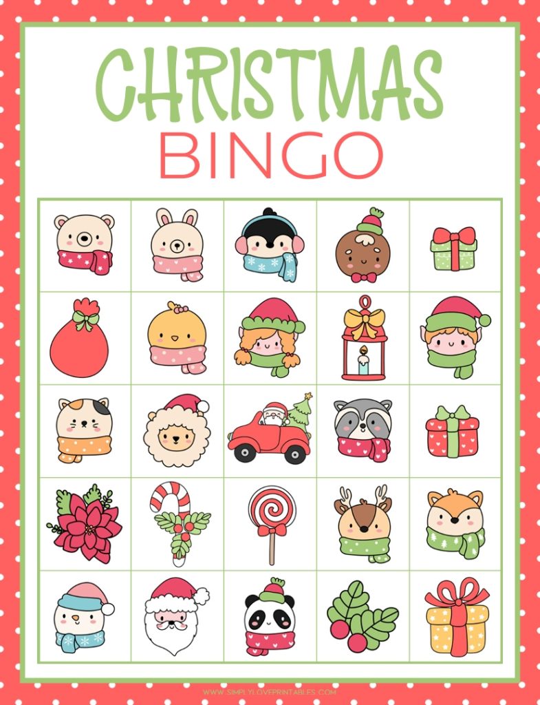 Simply Love Printables Christmas Bingo-7