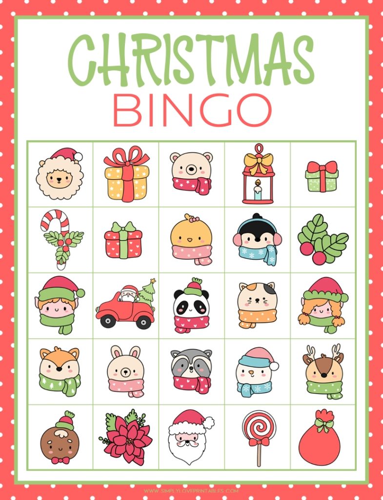 Simply Love Printables Christmas Bingo-9