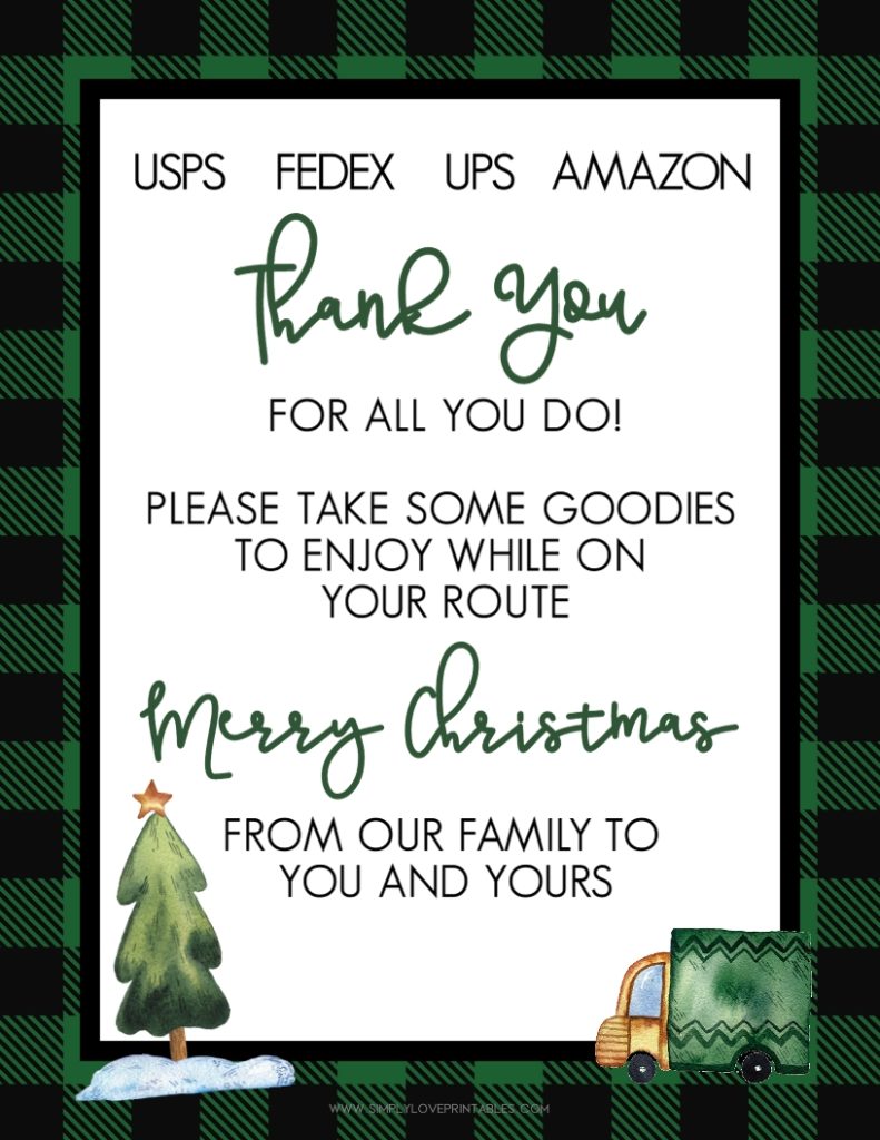 Simply Love Printables Delivery Thank You Sign 4