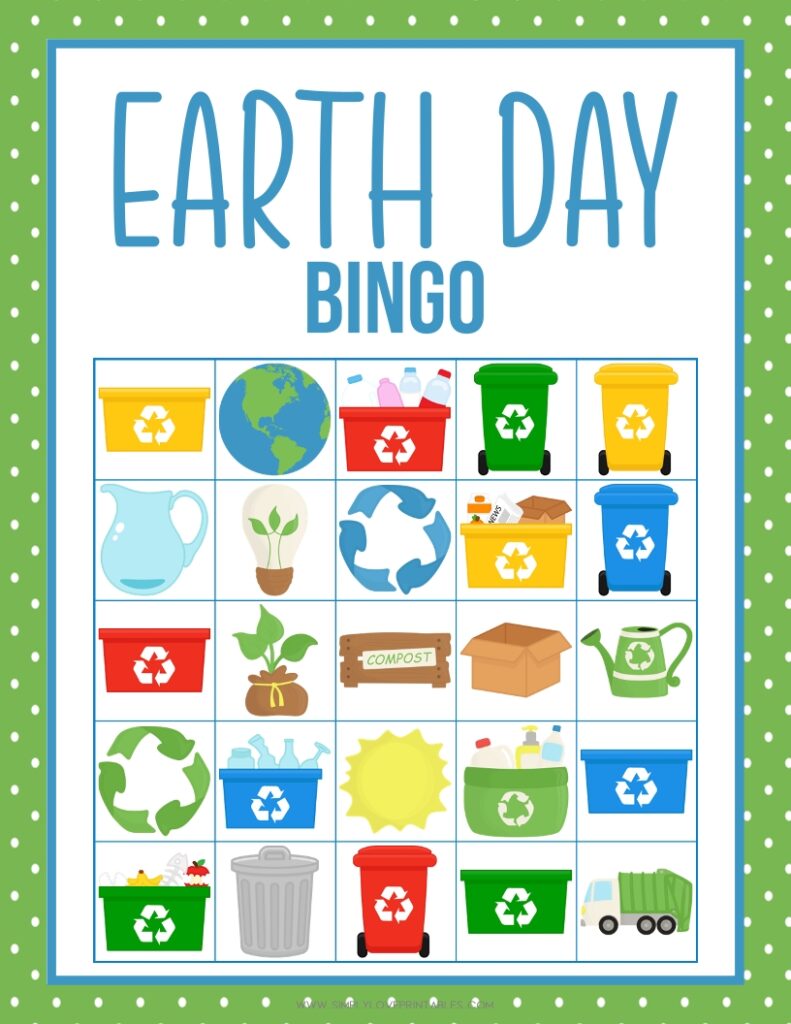 Earth Day Bingo Card 4