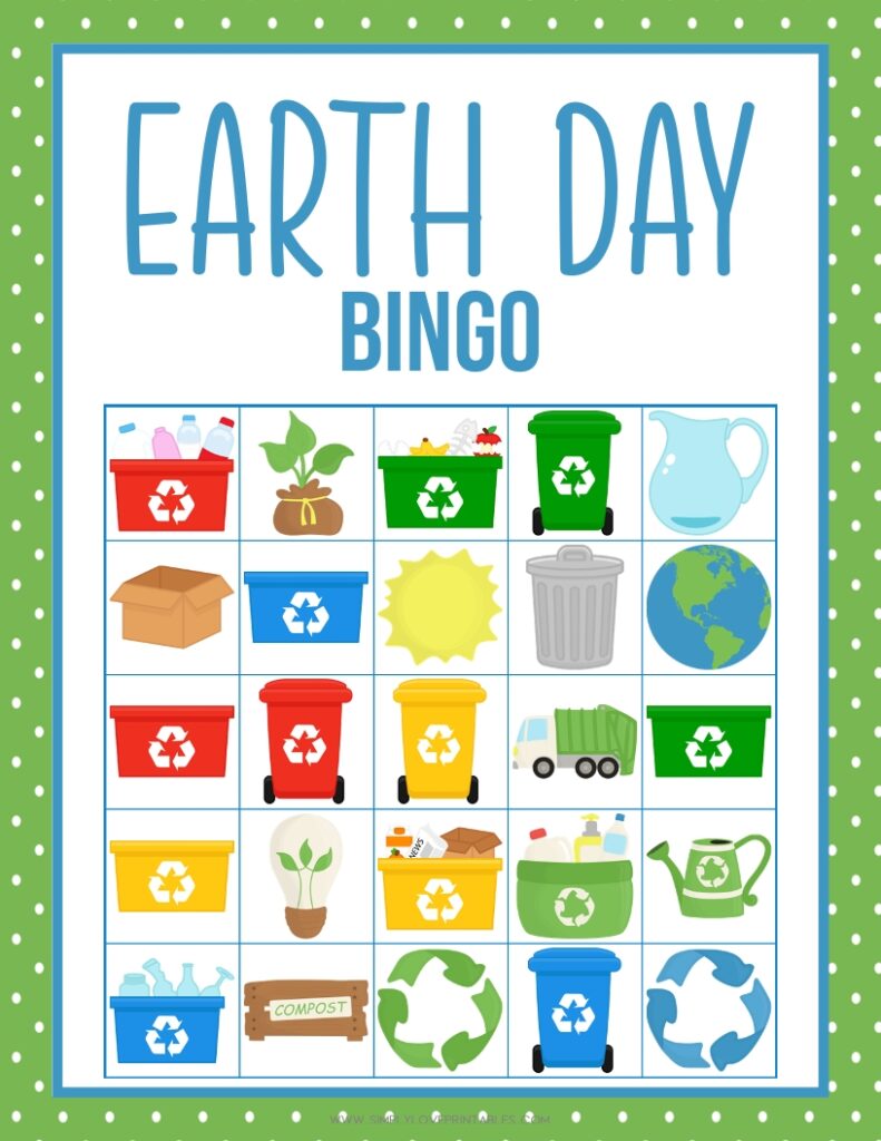 Earth Day Bingo Card 8