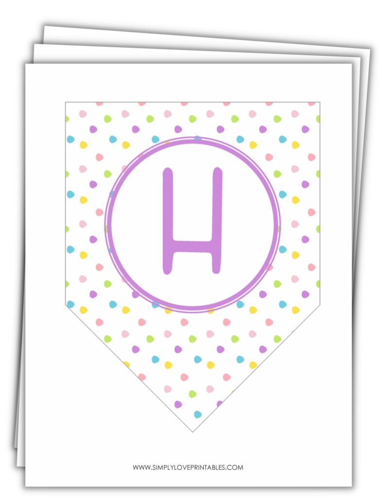 Easter Banners Polka Dot Set (23 Pages)
