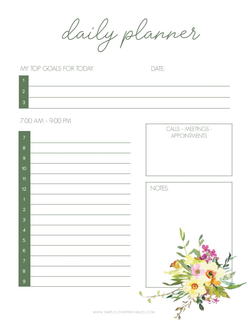 March 2022 Planning Page 2