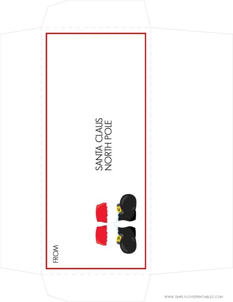Simply Love Printables Santa Nice Letter With Envelope 2