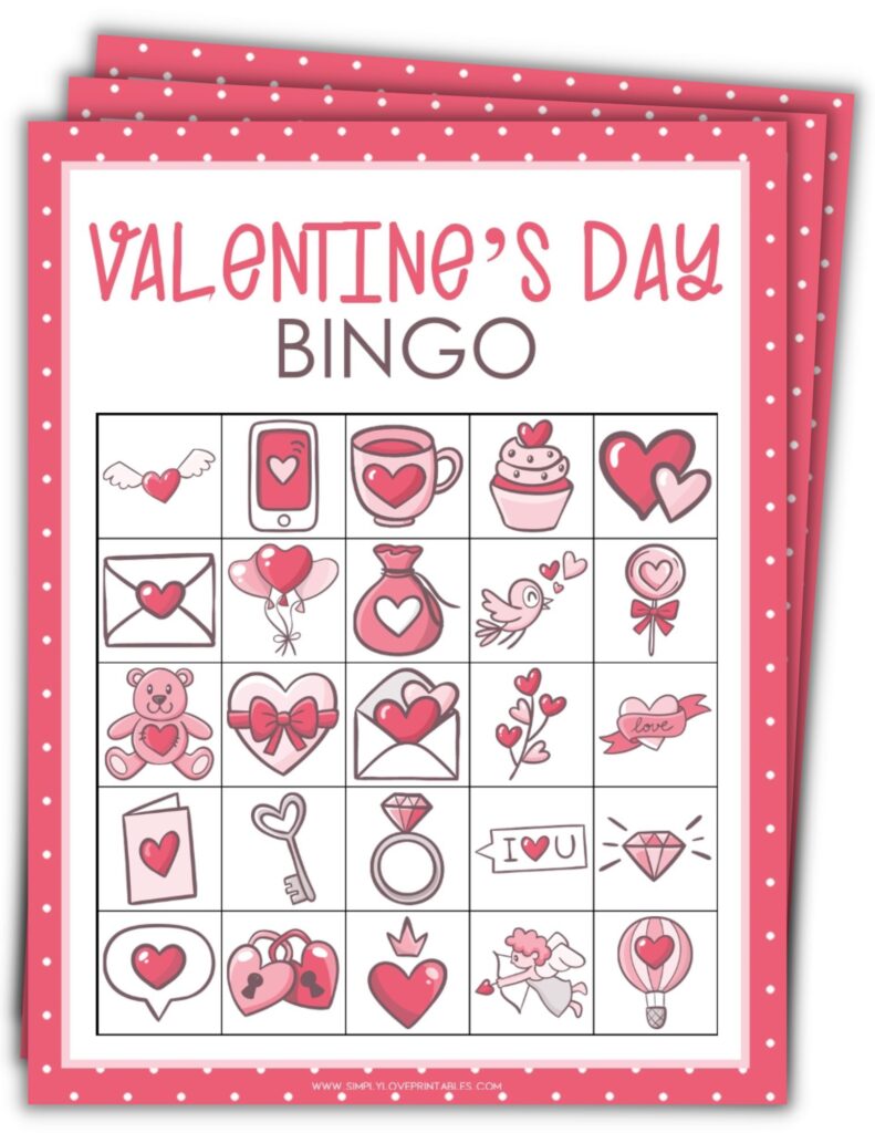 Valentine's Day Bingo Cards Complete