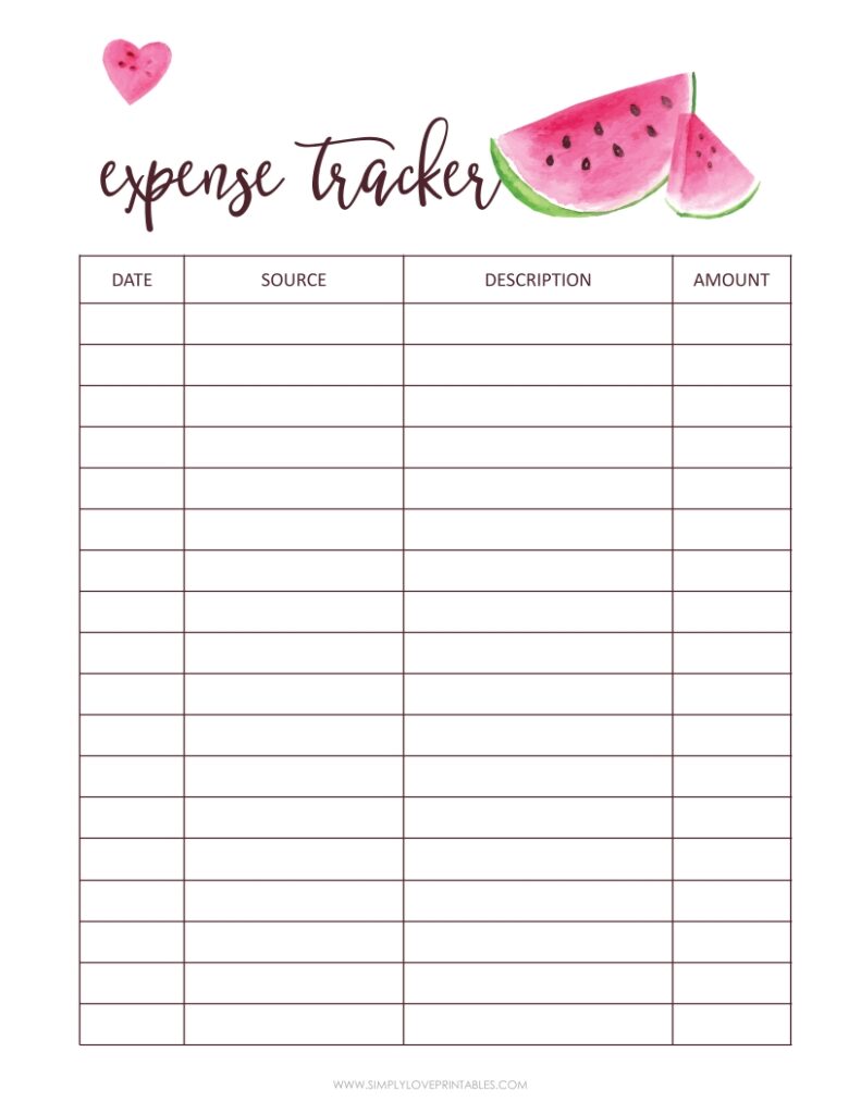 August Add-On - Watermelon Expense Tracker
