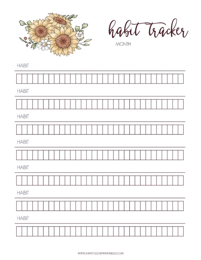 September Add On - Fall Habit Tracker