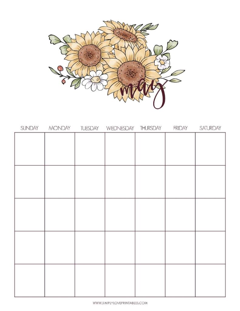 September Add On - Fall May Undated Calendar