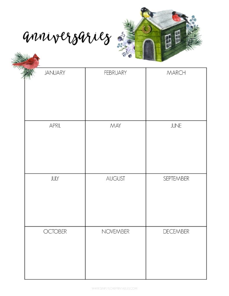 Simply Love Printables January Planning Pages 2023-12