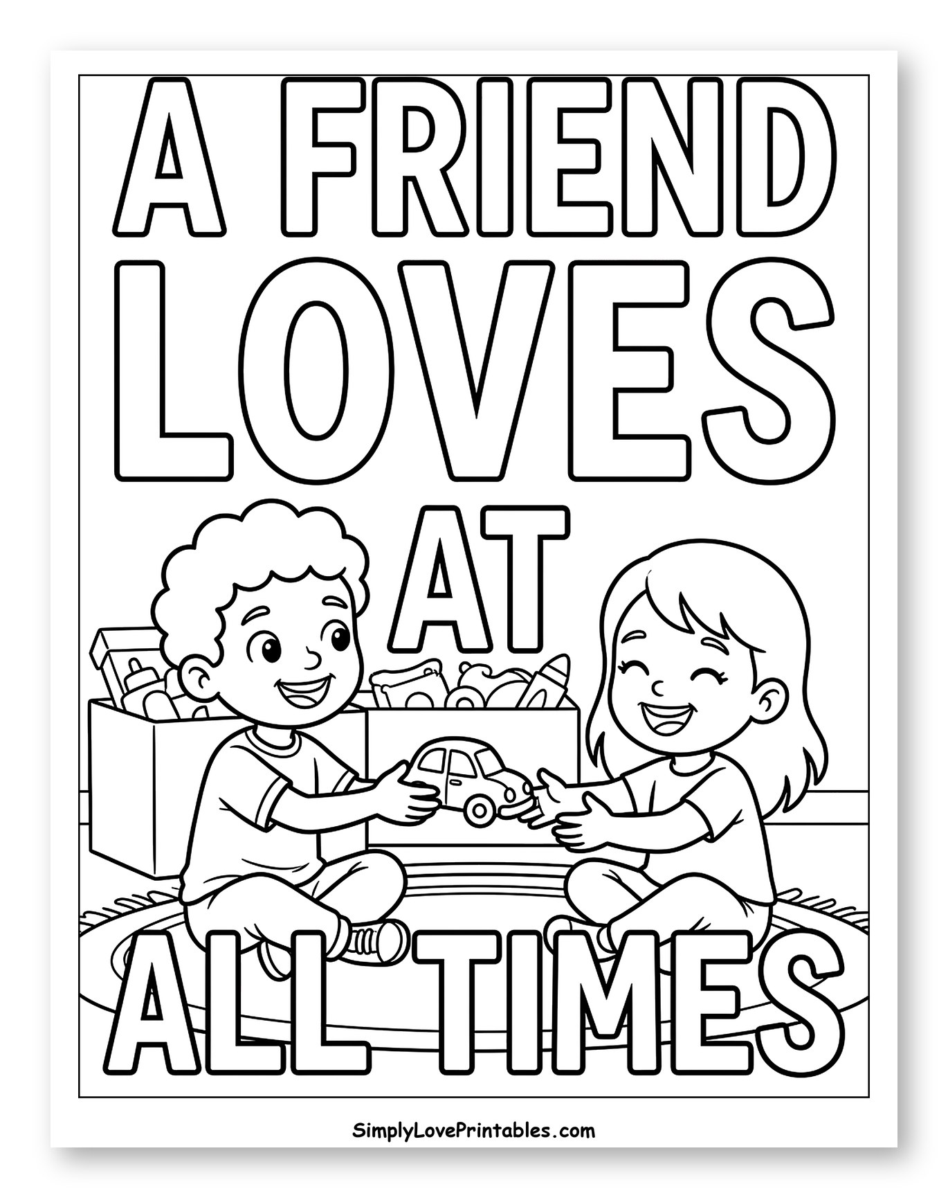 A Friend Loves at All Times Bible Verse