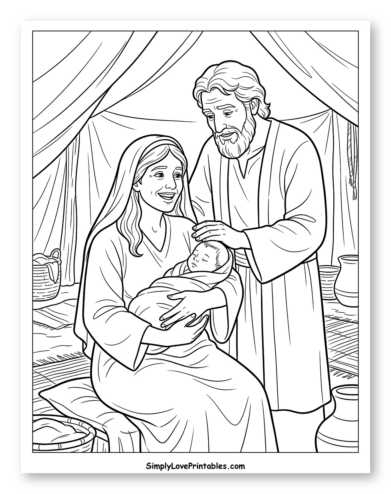 Abraham and Sarah with Newborn Isaac