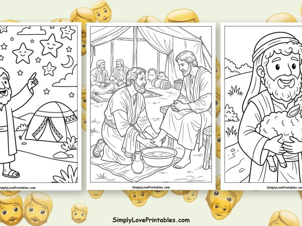 Abraham coloring pages featured image
