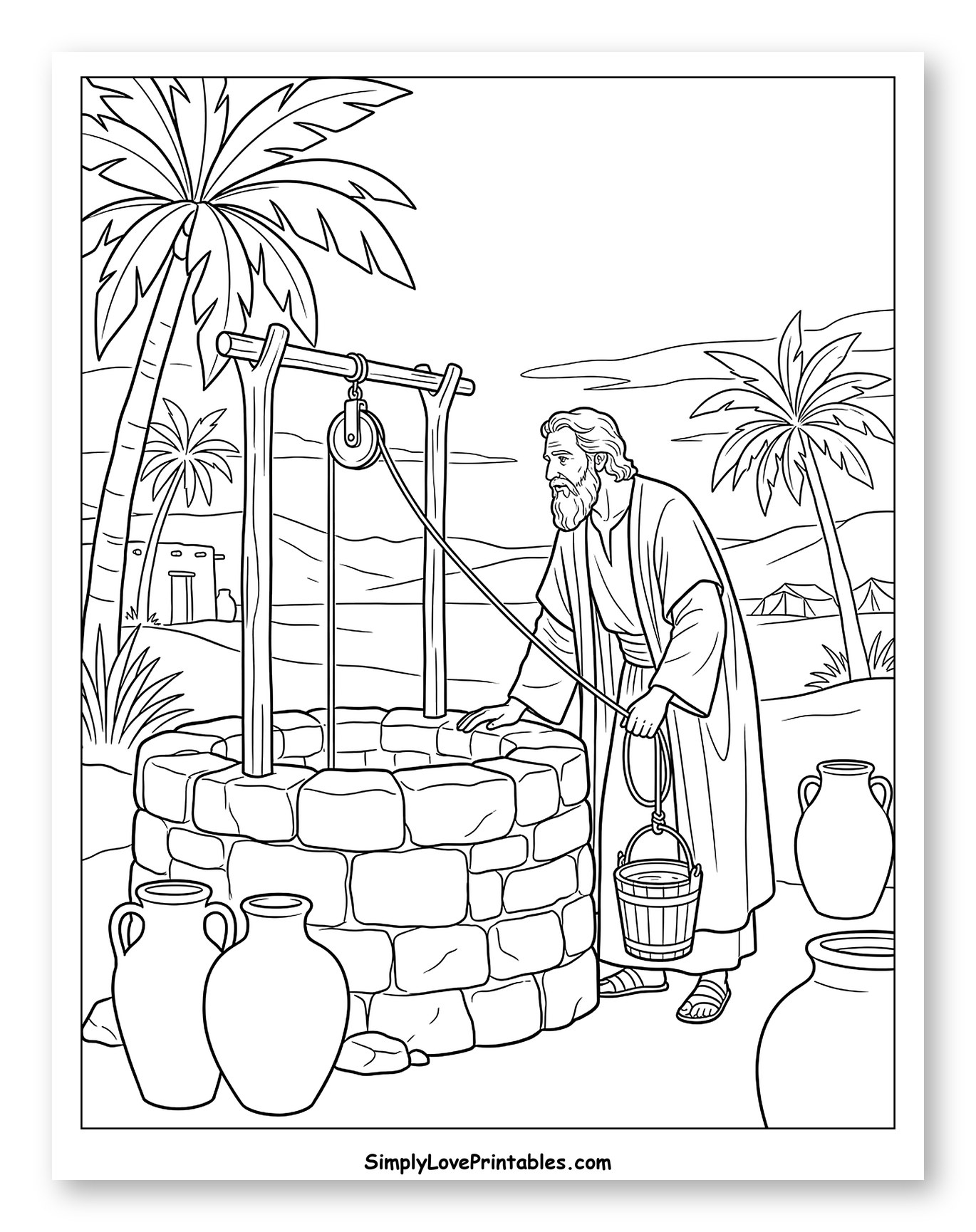 Abraham Drawing Water From a Well