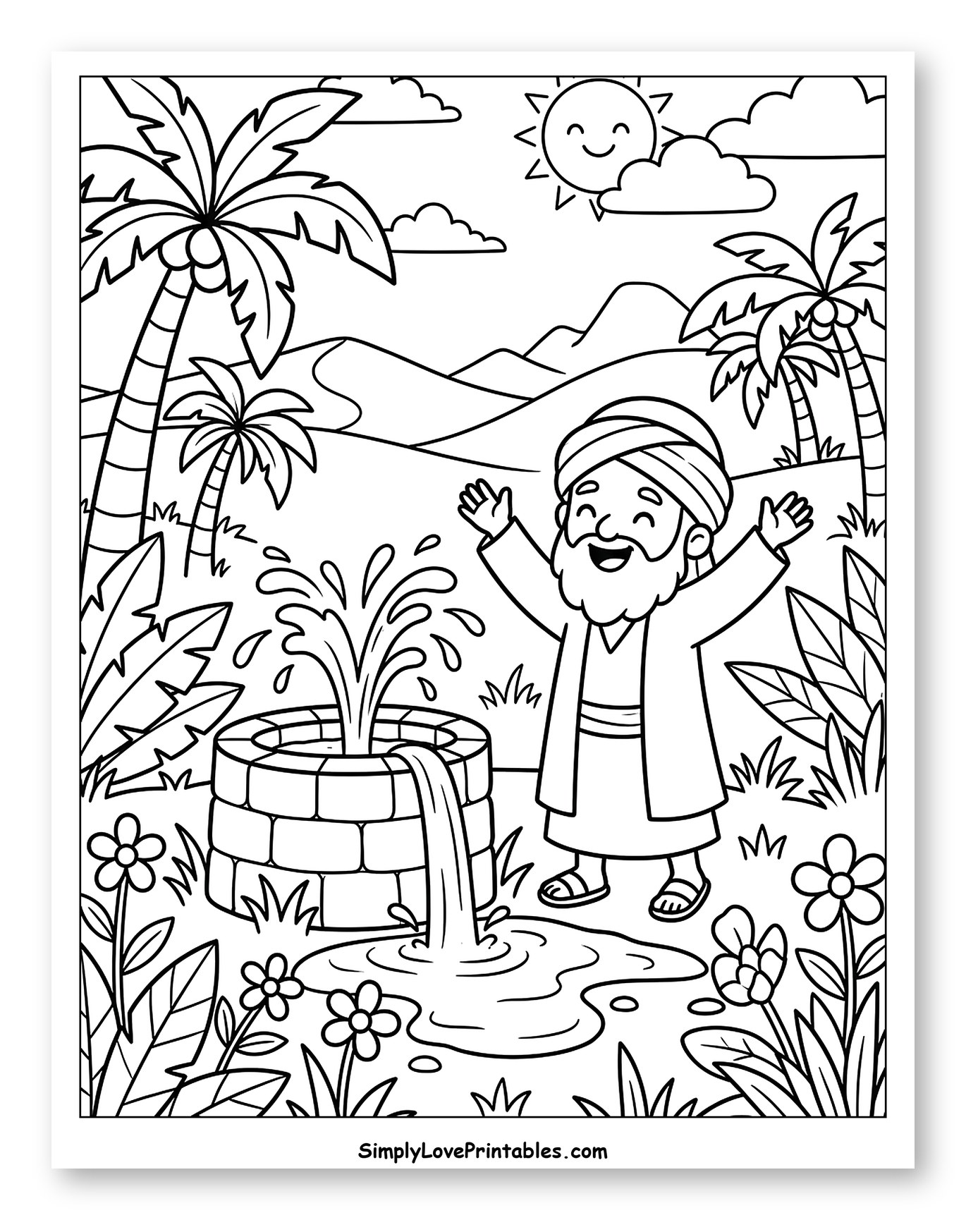 Abraham Finding Water in the Desert