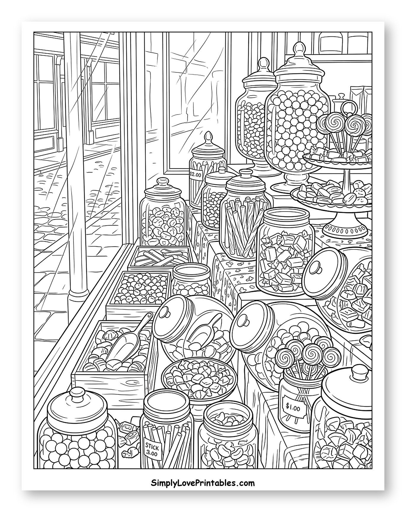 Abundant Candy Display in a Sweet Shop