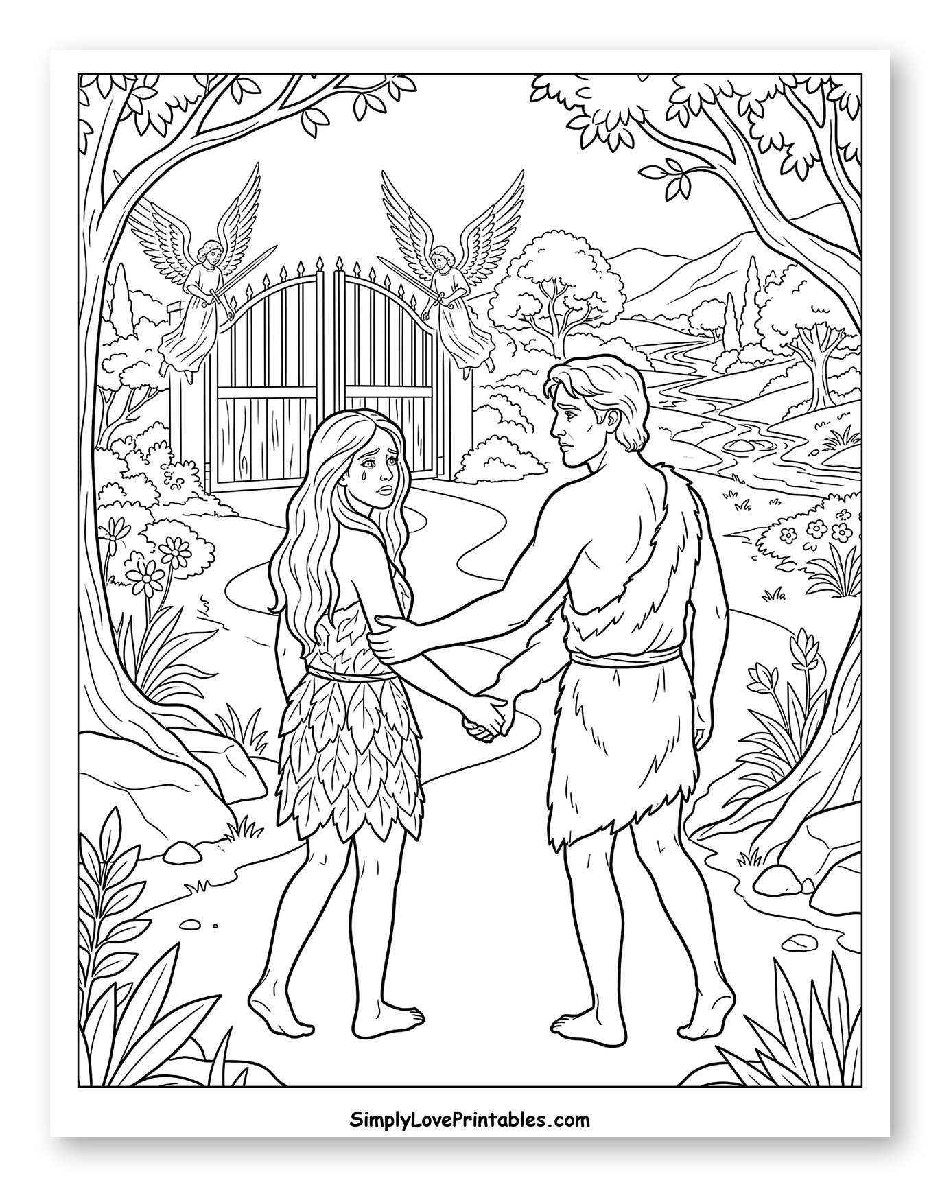 Adam and Eve Expelled from Garden of Eden