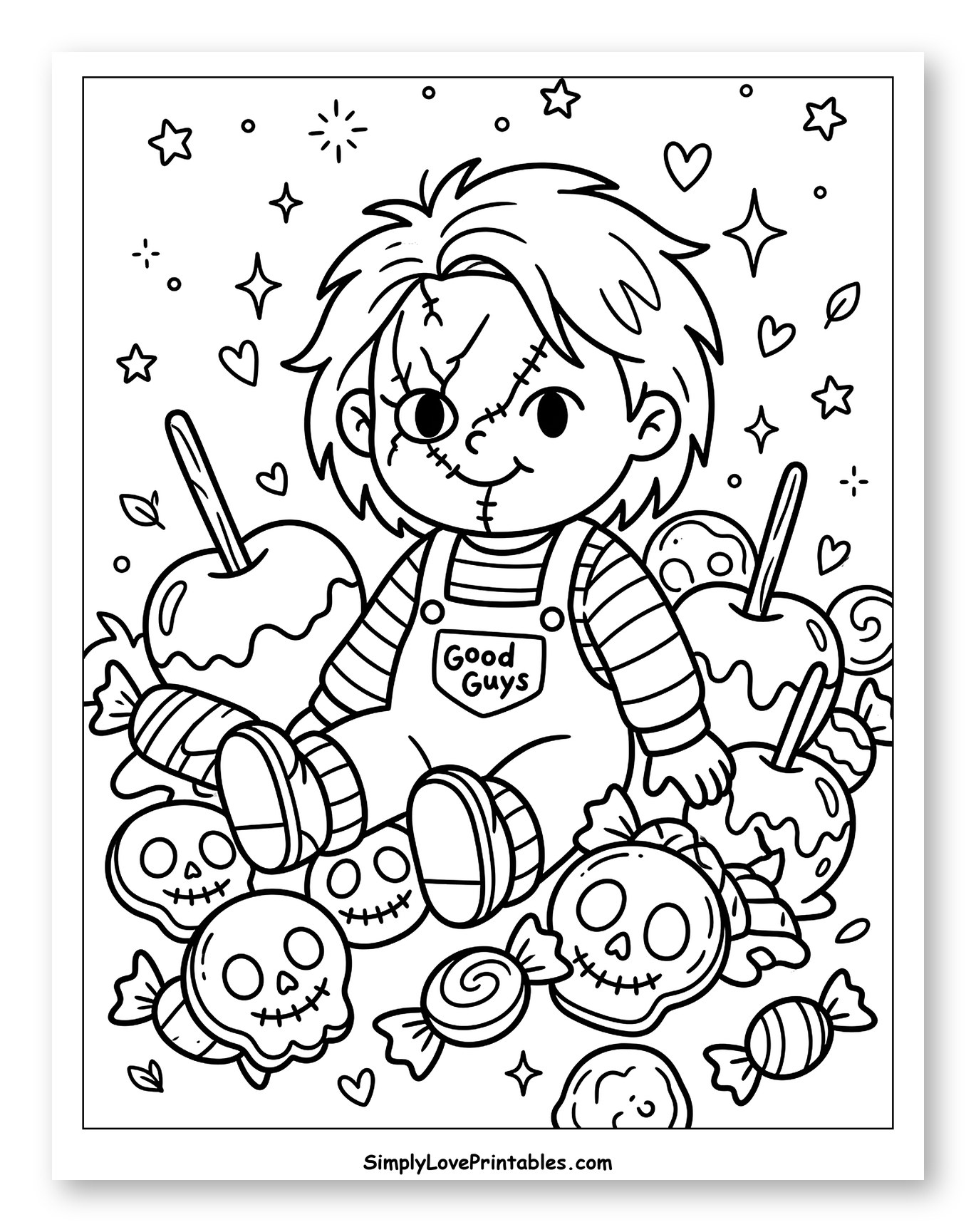 Adorable Chucky Doll and Halloween Treats