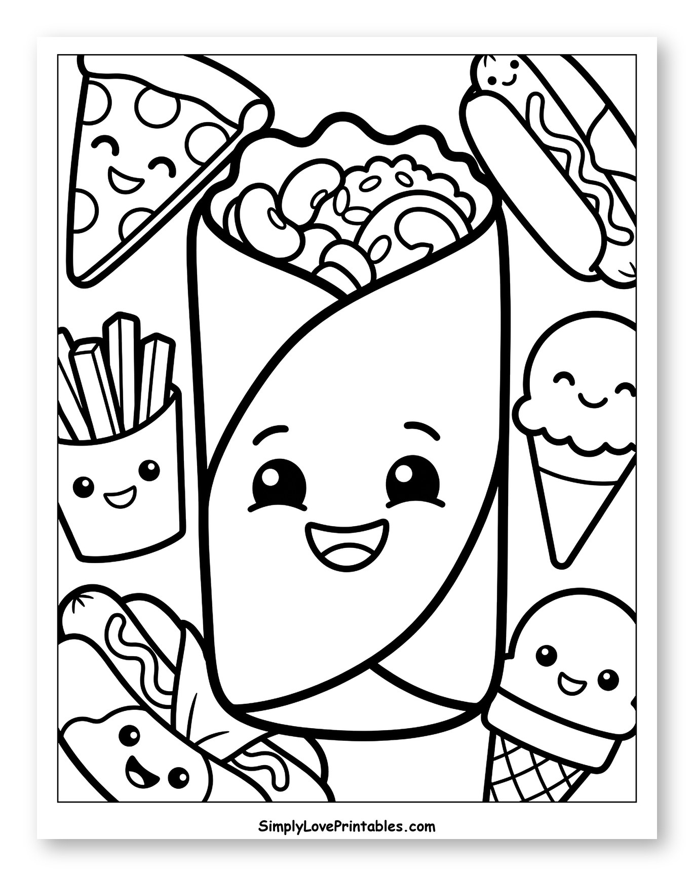 Adorable Fast Food Characters