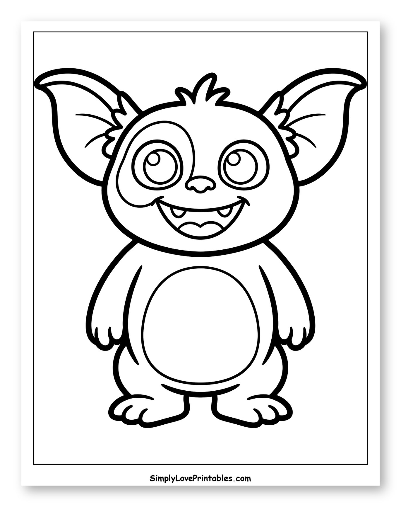Adorable Smiling Gremlin Creature