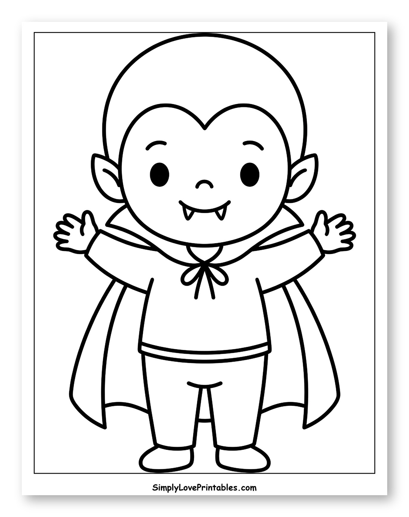 Adorable Vampire in Halloween Costume