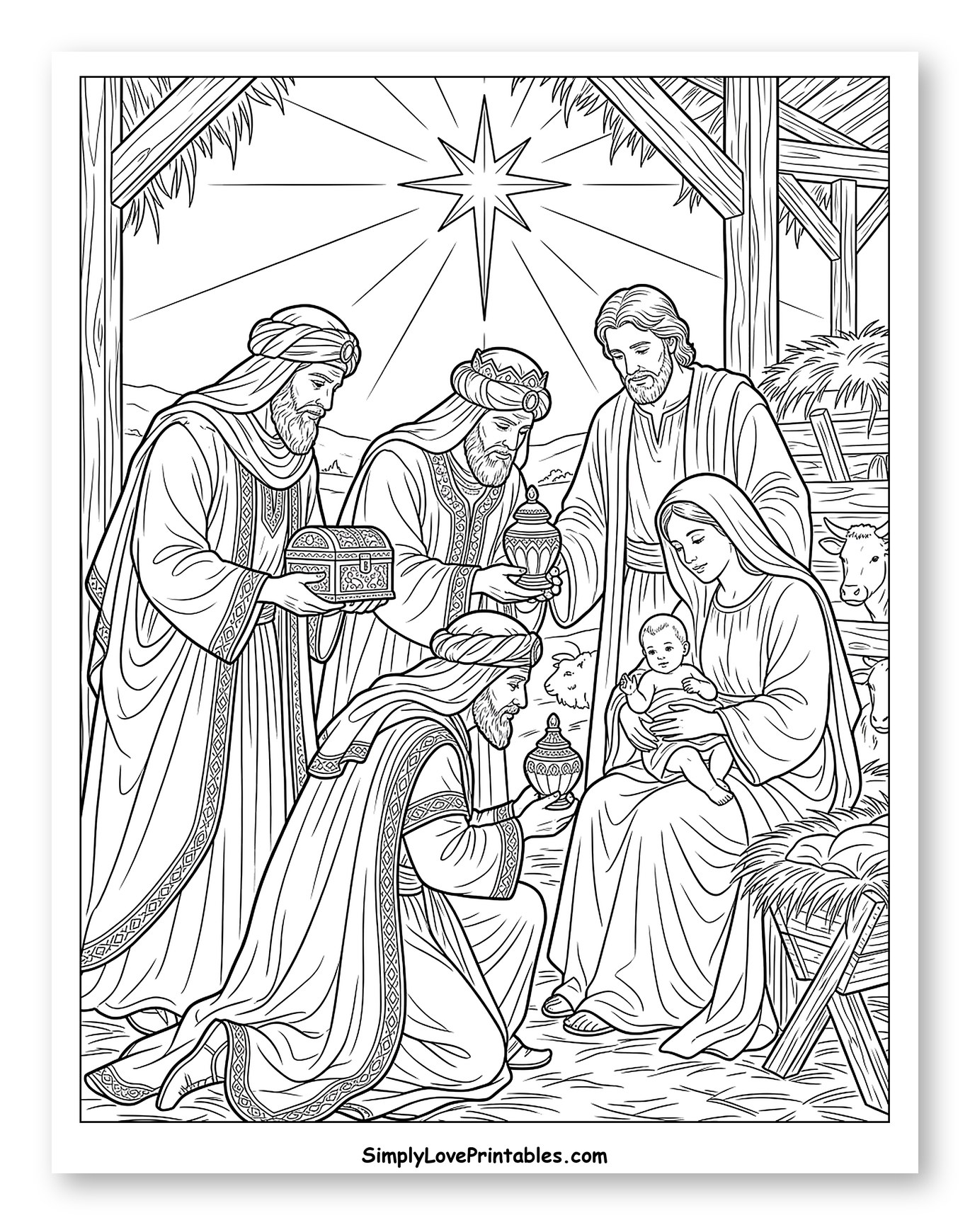 Adoration of the Magi Nativity Scene