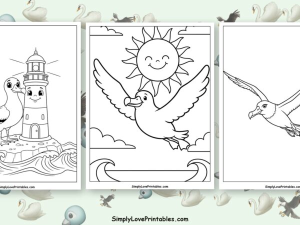 Albatross coloring pages featured image