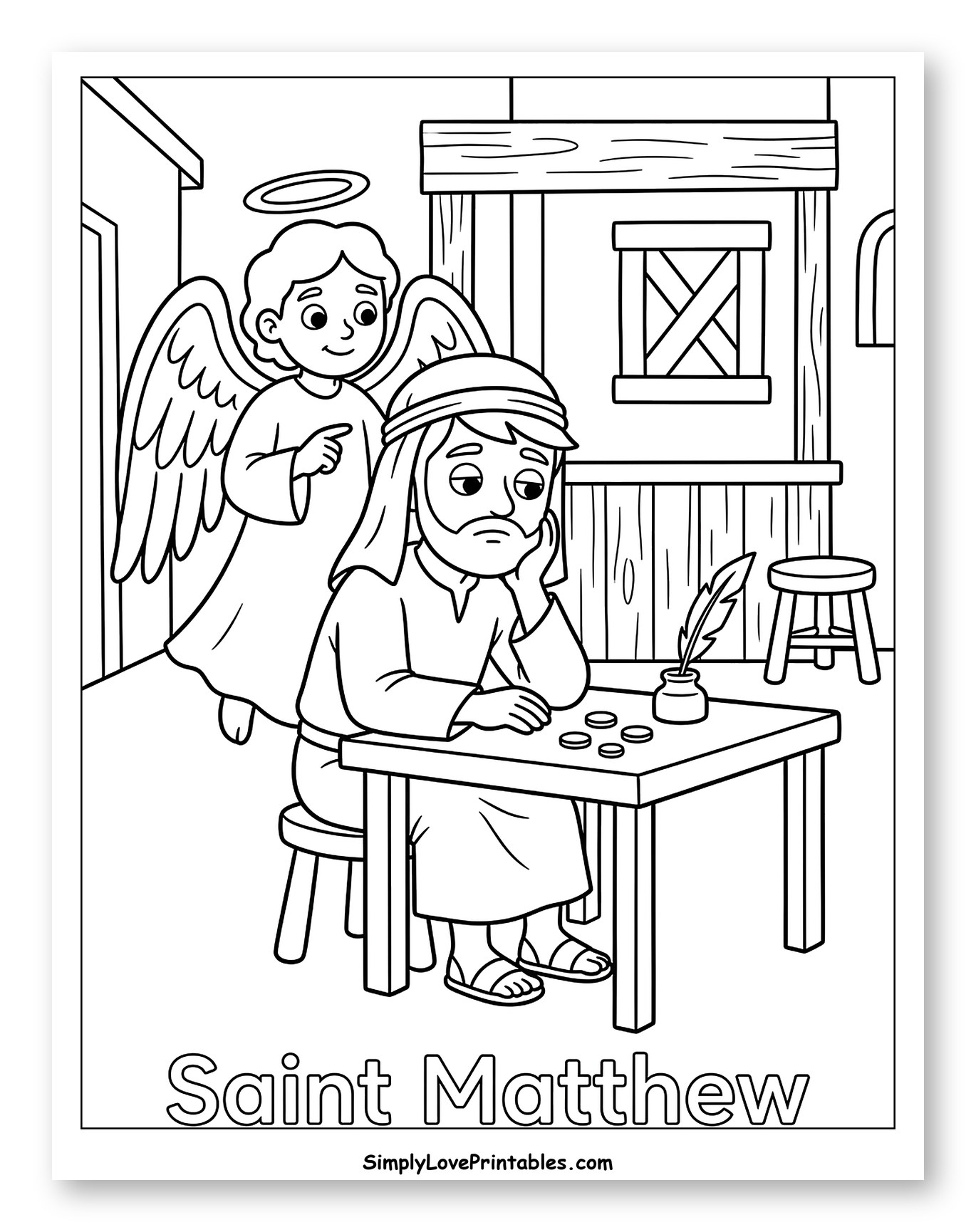 Angel Appearing to Saint Matthew