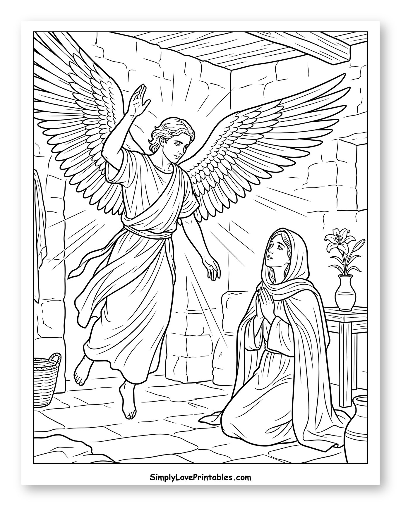 Angel Gabriel Appears to Mary