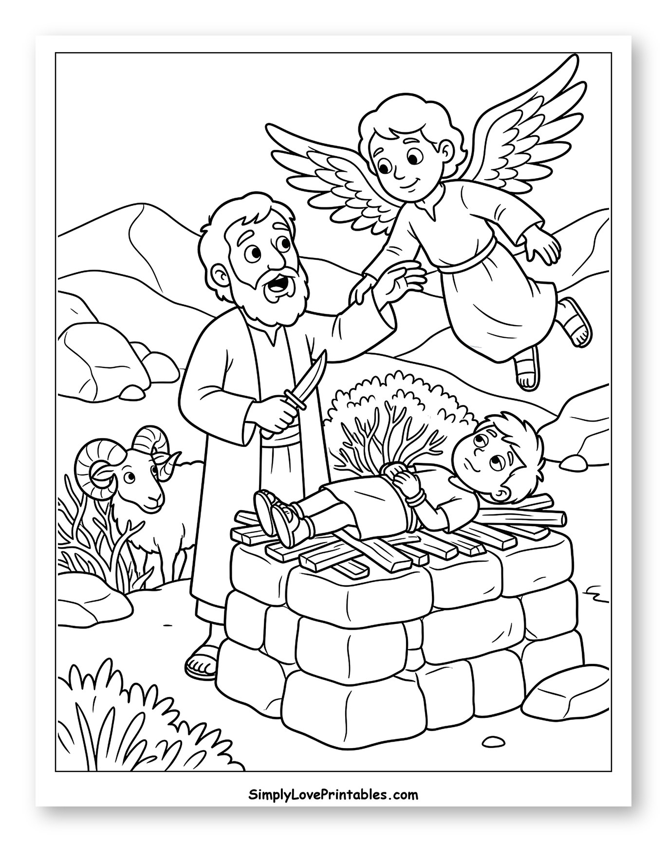 Angel Stopping Abraham's Hand