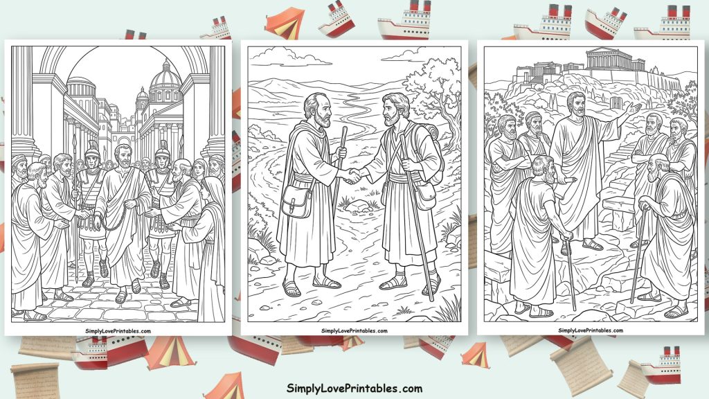 Apostle Paul coloring pages featured image
