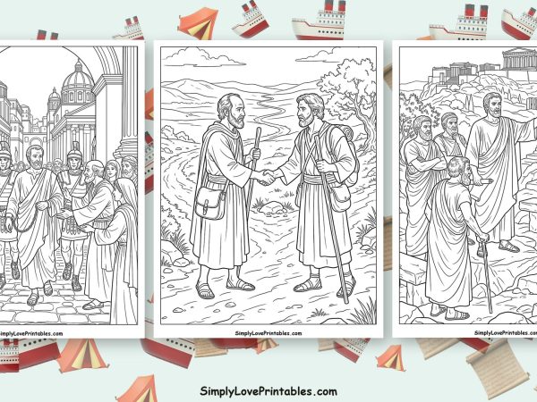 Apostle Paul coloring pages featured image