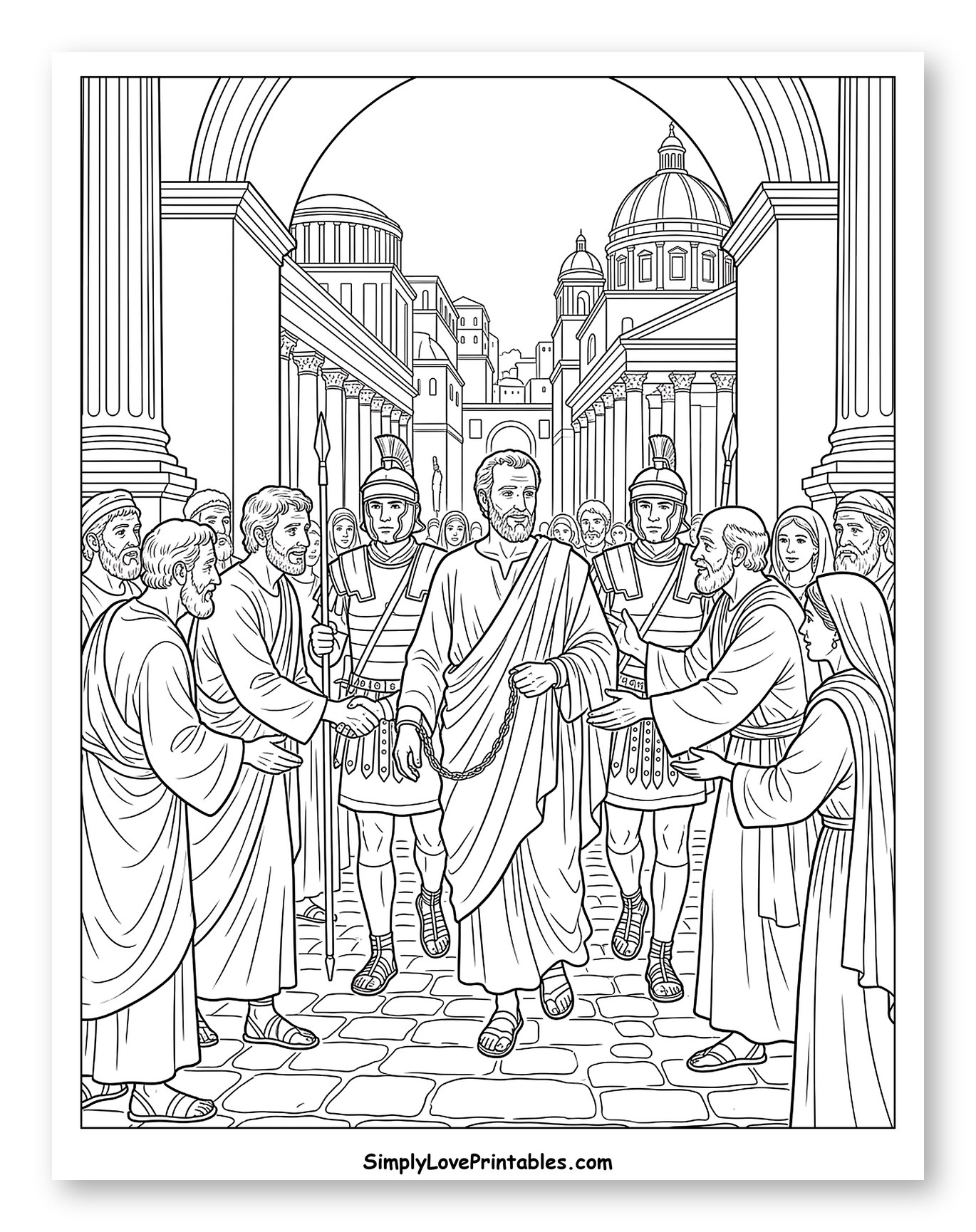 Apostle Paul Led Through Ancient City