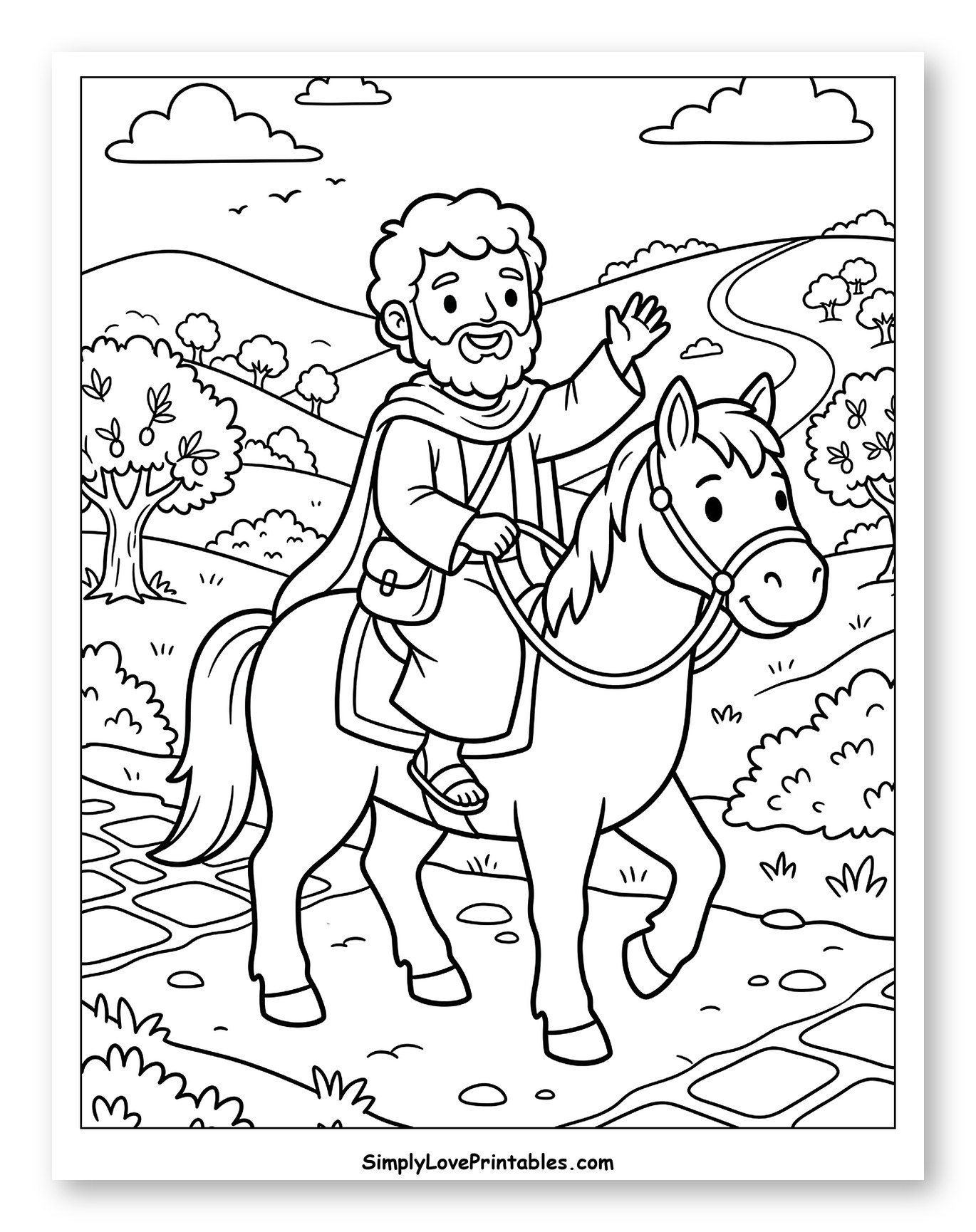 Apostle Paul Riding a Horse