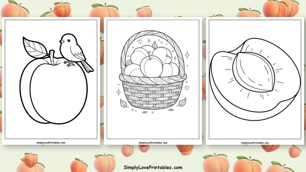 Apricot coloring pages featured image