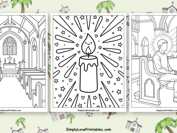 Ash Wednesday coloring pages featured image
