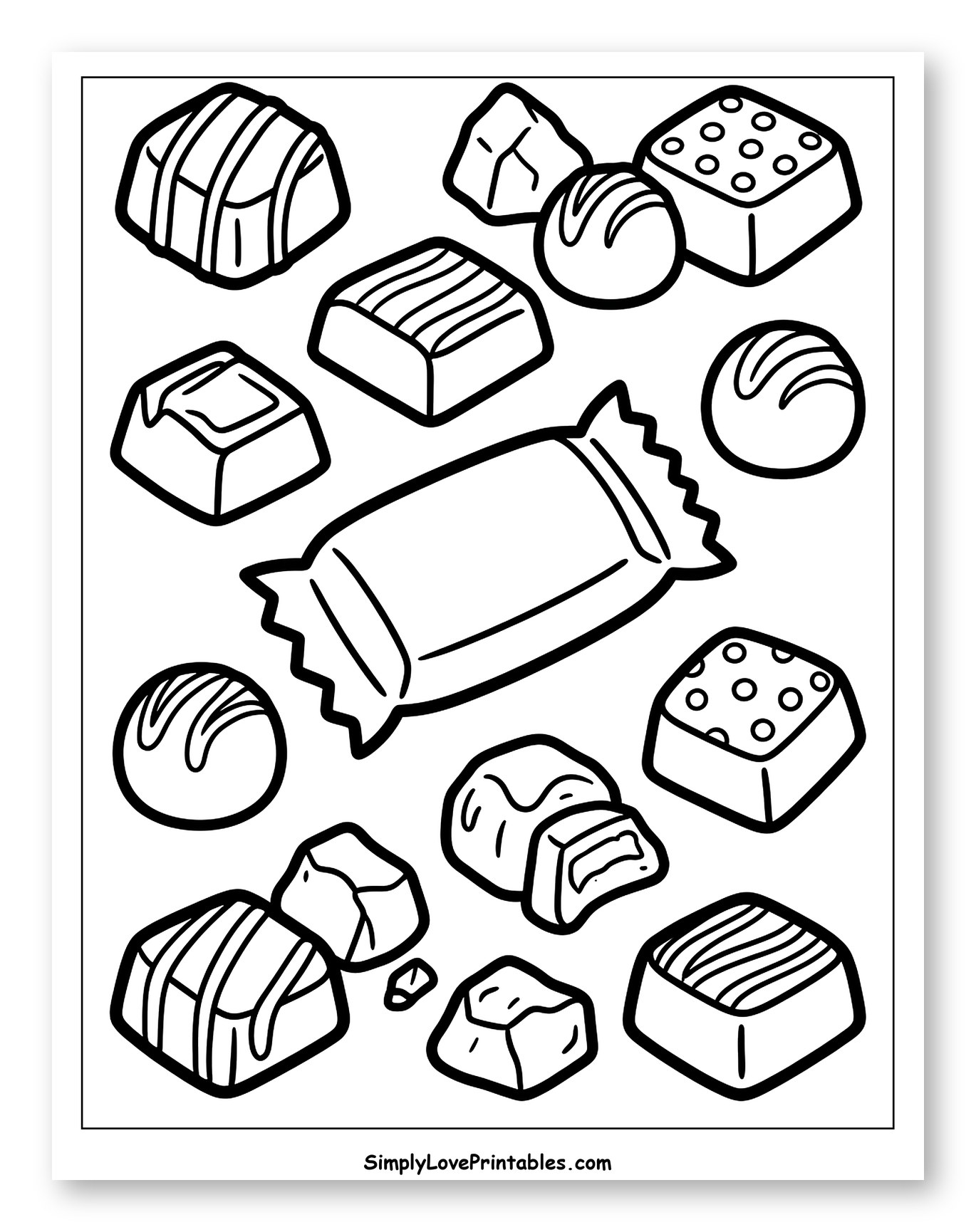 Assorted Chocolates and Wrapped Candy