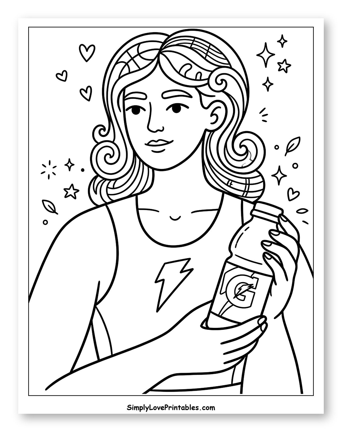 Athletic Woman with Gatorade Drink