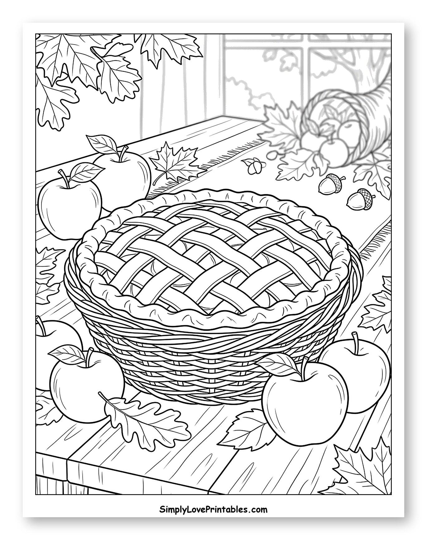 Autumn Apple Pie and Fresh Apples