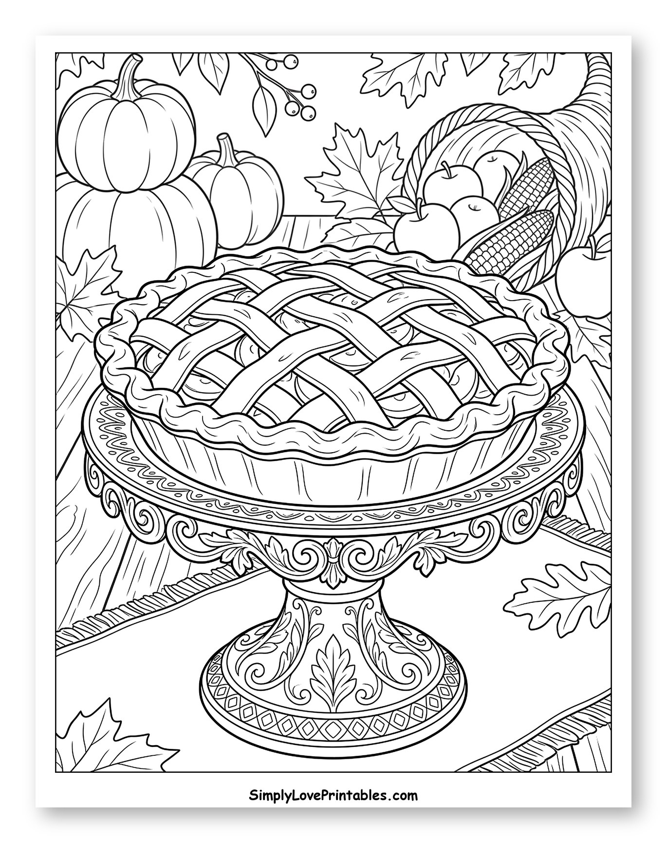 Autumn Harvest with Apple Pie
