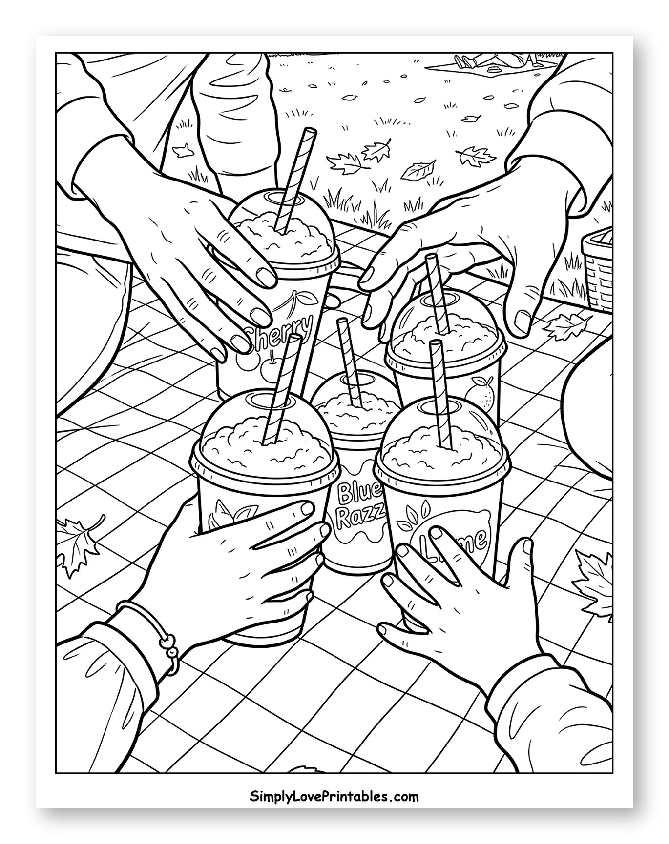 Autumn Picnic with Refreshing Slushies