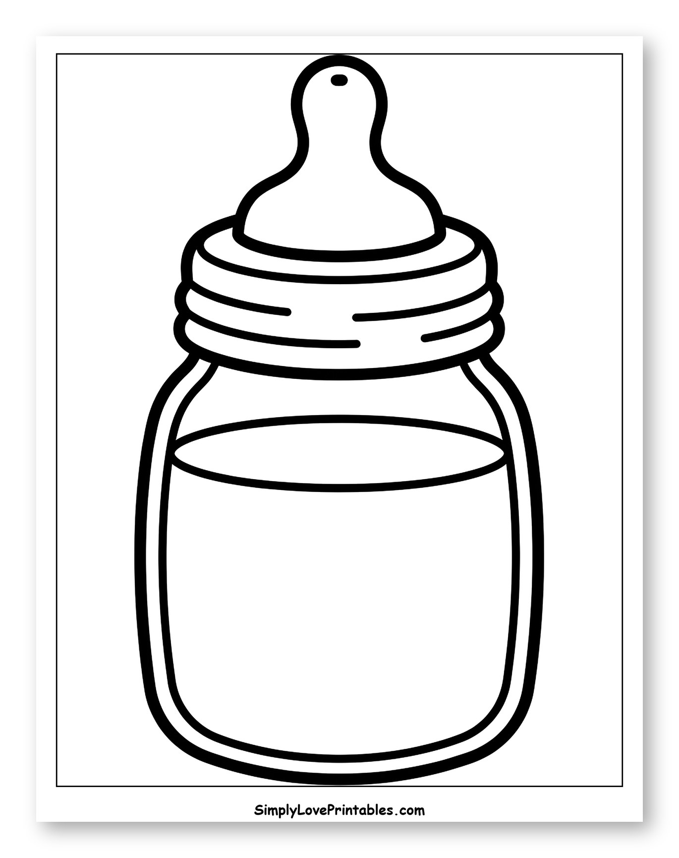 Baby Bottle Full of Milk