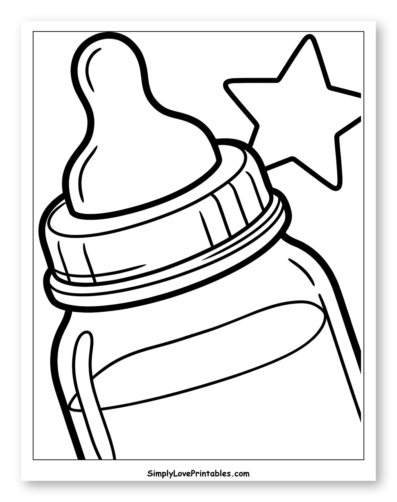 Baby Bottle with a Star