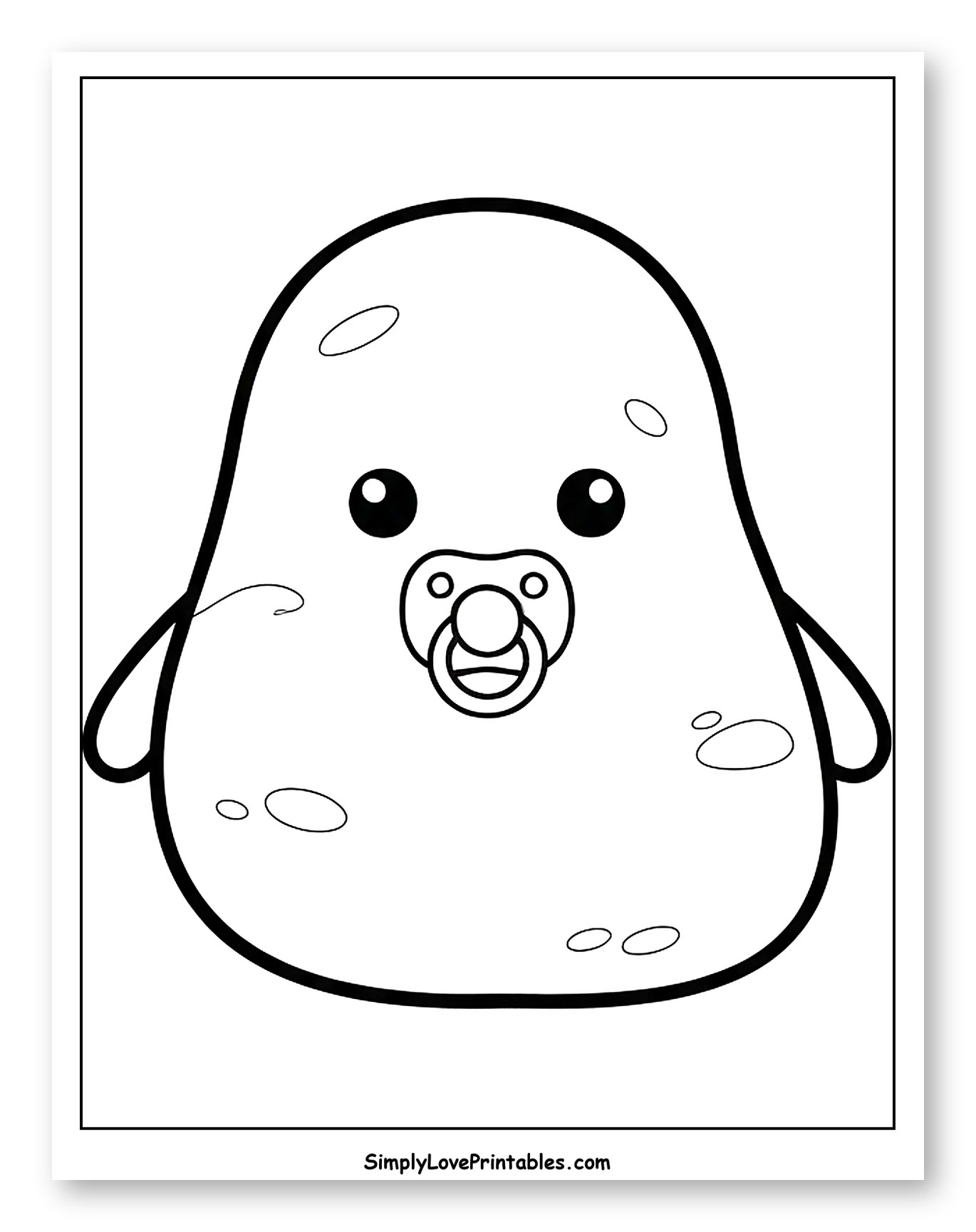 Baby Potato with Pacifier