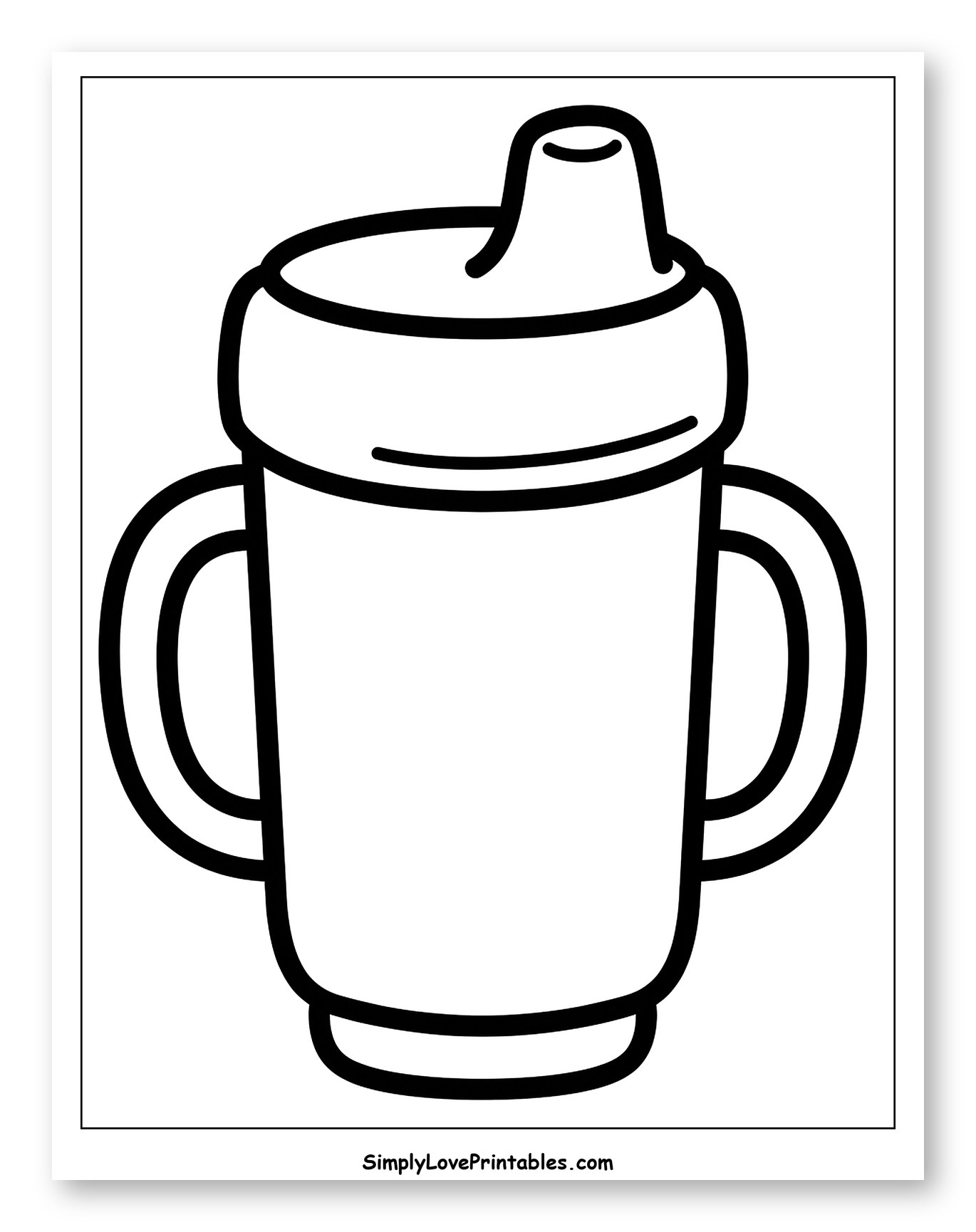 Baby Sippy Cup with Handles to Color for Toddlers