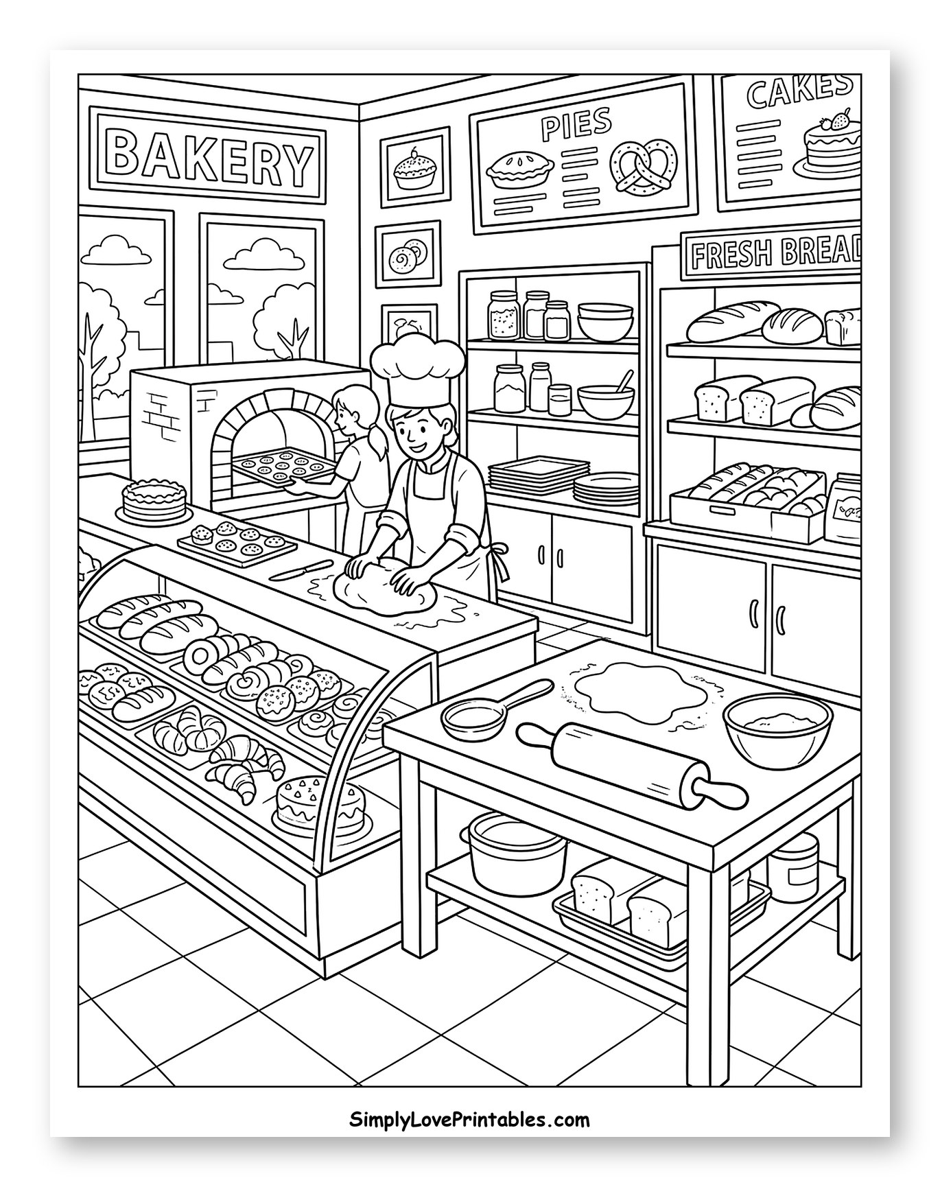 Bakers Preparing Fresh Baked Goods