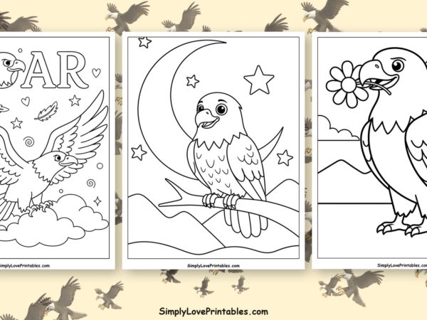 bald eagle coloring pages featured image
