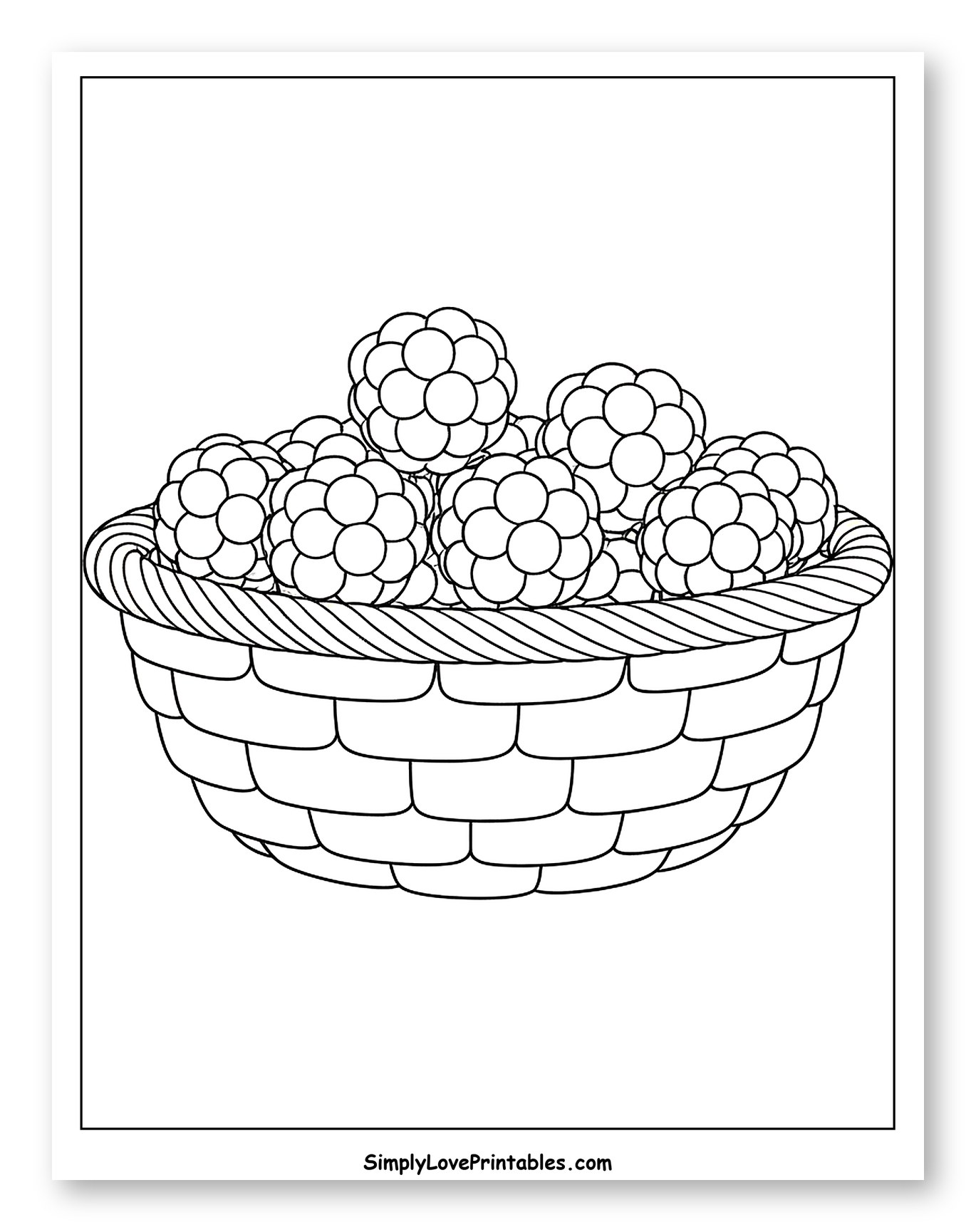 Basket of Fresh Blackberries
