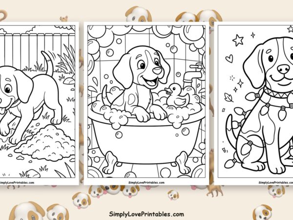Beagle coloring pages featured image