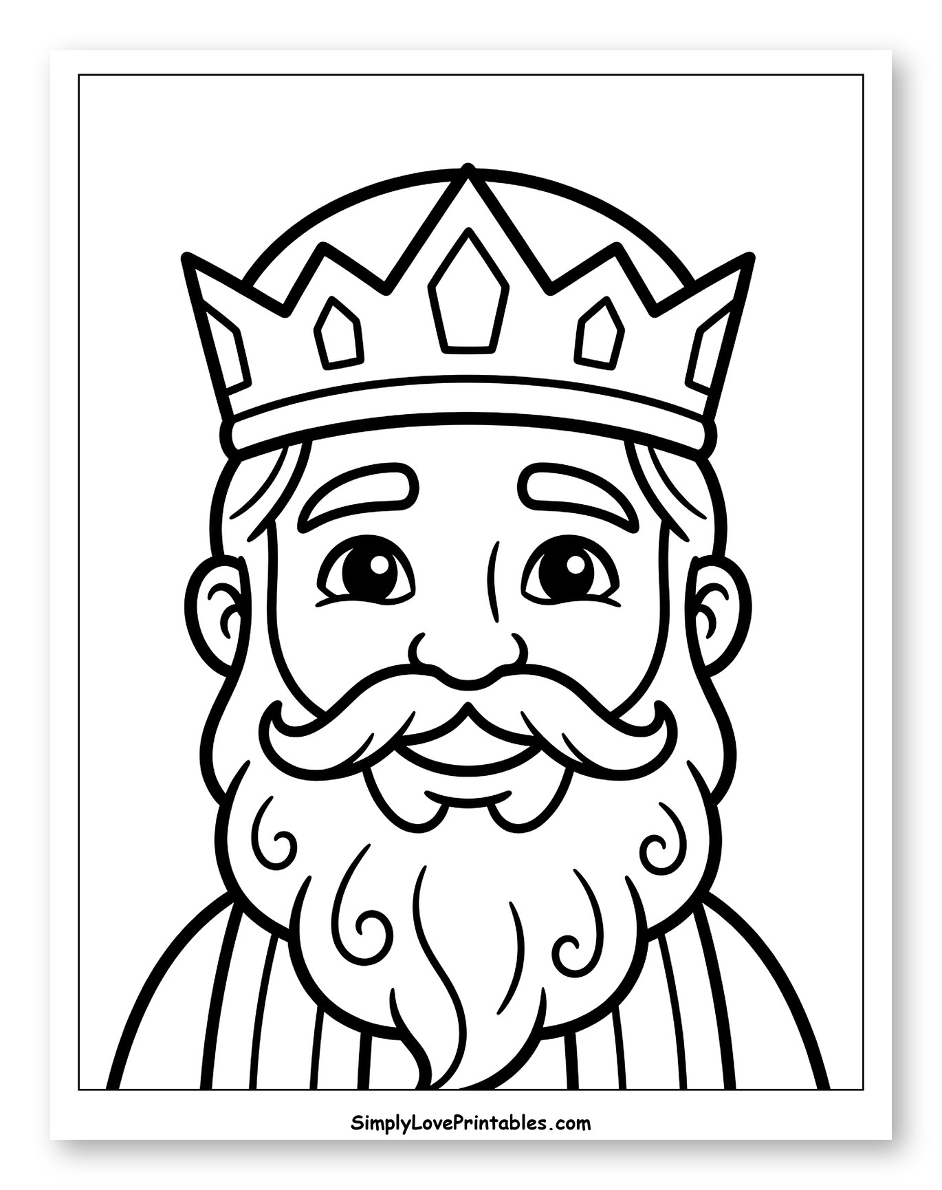 Bearded King from Nativity Scene
