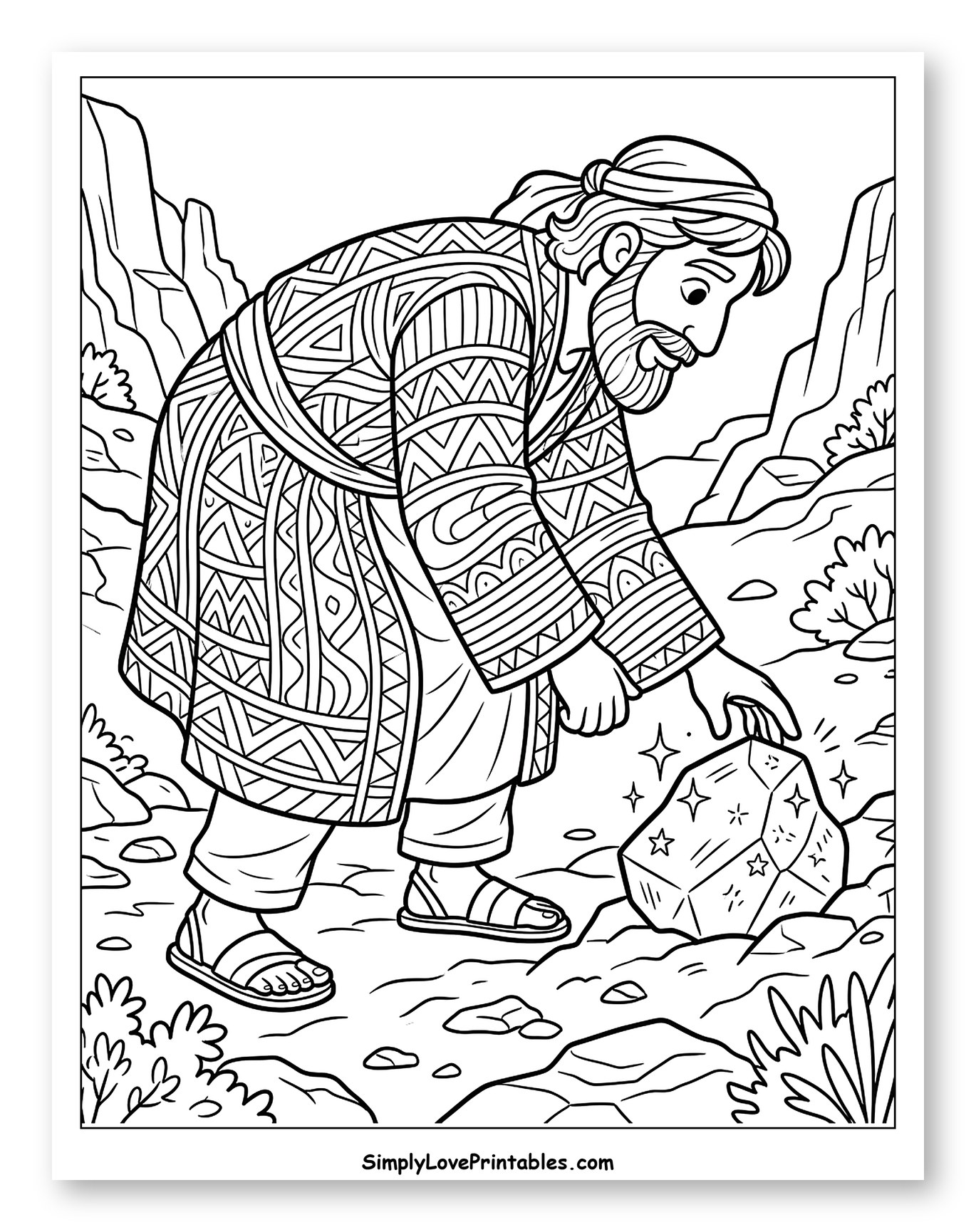 Bearded Man Finds a Glowing Gemstone